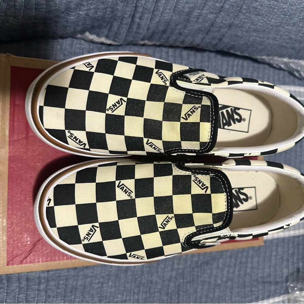 Classic Slip-On Checkerboard - Black/Cream